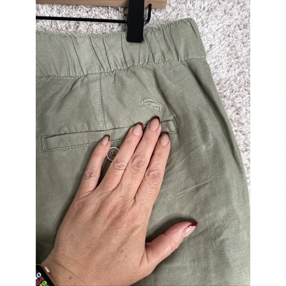 Tommy Bahama Relax Linen Blend Sage Green Pants - XL